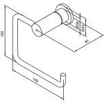 Damixa Orange Uchwyt na papier toaletowy chrom 4830700