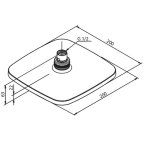 Damixa Pine Deszczownica prysznicowa chrom 766620000