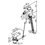 Damixa Rowan Bateria bidetowa chrom 6783100