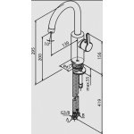  Damixa Silhouet Bateria umywalkowa czarny mat 746206100