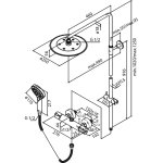 Damixa Silhouet Zestaw natryskowy z deszczownicą i słuchawką ścienny szczotkowana miedź pvd 579548700