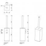 Decor Walther Contract CT WBG Szczotka WC naścienna chrom 0651900