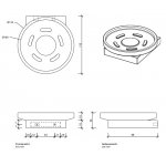 Decor Walther Contract CT WSS Mydelniczka z uchwytem ściennym Czarny mat 0651760