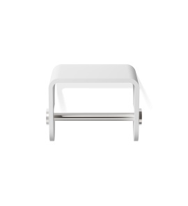 Decor Walther STONE TPH4 Wieszak na papier toaletowy ścienny Chrom/Biały 0974554