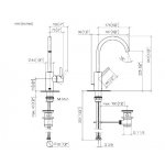 DornBracht Meta Bateria umywalkowa z korkiem automatycznym czarny mat 3350066133