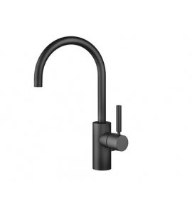 DornBracht Meta Bateria umywalkowa z korkiem automatycznym wylewka wygięta czarny mat 3356066133