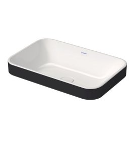   Duravit Happy D.2 Umywalka stawiana 60x40 biały połysk/antracyt mat 2359606100 W MAGAZYNIE!!