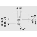   Duravit Korek Klik-Klak brązowy szczotkowany 0050520400 W MAGAZYNIE!!