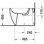 Duravit ME by Starck Bidet stojący 37x60 cm Biały 2289100000