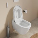     Duravit SensoWash D-Neo Compact Miska wisząca z deską sedesową myjącą biały 654000012004300 