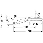     Duravit Słuchawka prysznicowa 3-strumieniowa chrom UV0650017010 W MAGAZYNIE!!