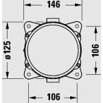 Duravit Wave Element podtynkowy do wolnostojącej baterii wannowej GK5900008000