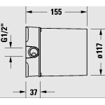 Duravit Wave Element podtynkowy do wolnostojącej baterii wannowej GK5900008000