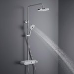 Duravit Zestaw prysznicowy ze zintegrowaną półką MinusFlow 1050 i termostatem prysznicowym chrom TH4382008005