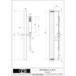 Gessi Rettangolo Zestaw prysznicowy stainless steel 20145.149 / 20145149