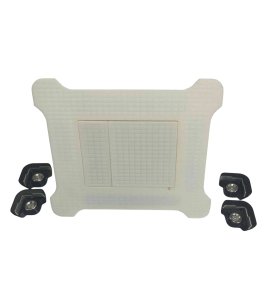 Edplit Invisi Flush Ukryty przycisk spłukujący kompatybilny z GROHE biały EDGR