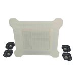 Edplit Invisi Flush Ukryty przycisk spłukujący kompatybilny z GROHE biały EDGR