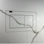 Edplit Tile Touch Ukryta baza przycisku do wypełninia do stelaża GEBERIT Sigma EDGE