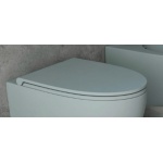 Esedra Bull Deska Sedesowa Wolnoopadająca z funkcją Quick Release ghiaccio GHCWBLRF