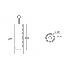 Esedra Bull Szczotka WC panna A1BL