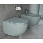 Esedra Bull WC Wiszący NO-RIM 53x36 cm ghiaccio GHWCSBLR