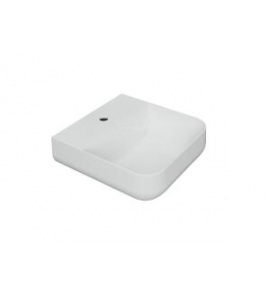 Esedra Qube 2 Umywalka Stawiana na Blat/Ścienna 44x44 cm biała LVQ2