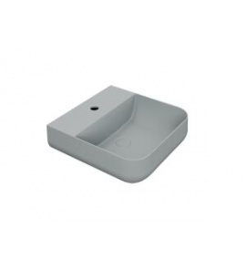 Esedra Qube 2 Umywalka Stawiana na Blat/Ścienna 44x44 cm ghiaccio GHLVQ2