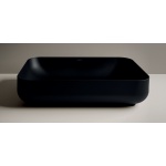 Esedra Qube 3 Umywalka Stawiana na Blat 62x44 cm grafite MBLVQ3