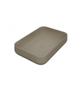 Esedra Qube 3 Umywalka Stawiana na Blat 62x44 cm sabbia SALVQ3