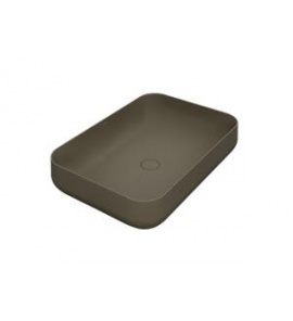 Esedra Qube 3 Umywalka Stawiana na Blat 62x44 cm caffe CFLVQ