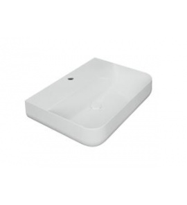 Esedra Qube 4 Umywalka Stawiana na Blat/Ścienna 62x44 cm biała LVQ4