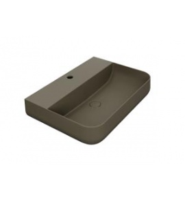 Esedra Qube 4 Umywalka Stawiana na Blat/Ścienna 62x44 cm caffe CFLVQ4