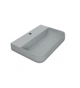 Esedra Qube 4 Umywalka Stawiana na Blat/Ścienna 62x44 cm ghiaccio GHLVQ4