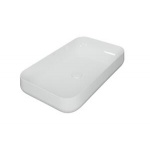 Esedra Qube 5 Umywalka Stawiana na Blat 75x44 cm biała LVQ5