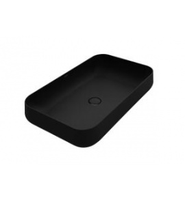 Esedra Qube 5 Umywalka Stawiana na Blat 75x44 cm grafite MBLVQ5