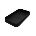 Esedra Qube 5 Umywalka Stawiana na Blat 75x44 cm grafite MBLVQ5