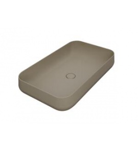 Esedra Qube 5 Umywalka Stawiana na Blat 75x44 cm sabbia SALVQ5