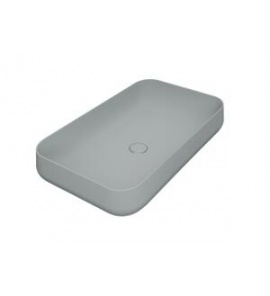 Esedra Qube 5 Umywalka Stawiana na Blat 75x44 cm ghiaccio GHLVQ5