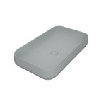 Esedra Qube 5 Umywalka Stawiana na Blat 75x44 cm ghiaccio GHLVQ5