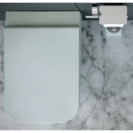 Esedra Quadra Deska Sedesowa Wolnoopadająca z funkcją Quick Release ghiaccio GHCWQDRF