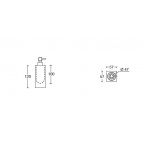 Esedra Quadra Dozownik na mydło panna A2QD