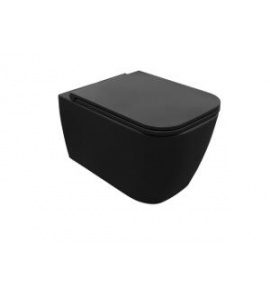 Esedra Quadra WC Wiszący NO-RIM 54x36 cm grafite MBWCSQDR