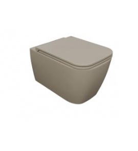 Esedra Quadra WC Wiszący NO-RIM 54x36 cm sabbia SAWCSQDR