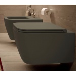 Esedra Quadra WC Wiszący NO-RIM 54x36 cm caffe CFWCSQDR