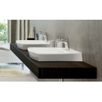 Esedra Selinon Umywalka Ścienna/Półwpuszczana w blat 60x50 cm biała LVSLNA