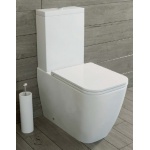 Esedra Quadra Miska WC do kompaktu 65x35 cm biała WCMQD