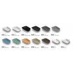 Eto Bly Umywalka stawiana na blat 62x43 cm Cielo Matt 00109004