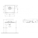 Eto Expo Blat pod umywalkę 60 cm biały 01969001