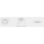 Eto Expo Umywalka z Blatem 60 cm biała 01919101