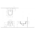 Eto Juno Bidet wiszący Biały 02539001